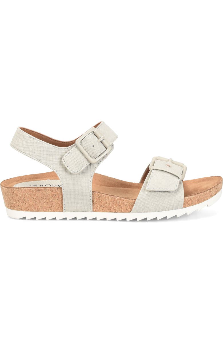 EUROSOFT Glinda Cork Wedge Sandal, Alternate, color, Mist Grey