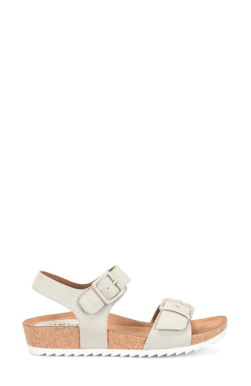 Eurosoft Glinda Cork Wedge Sandal In Mist Grey