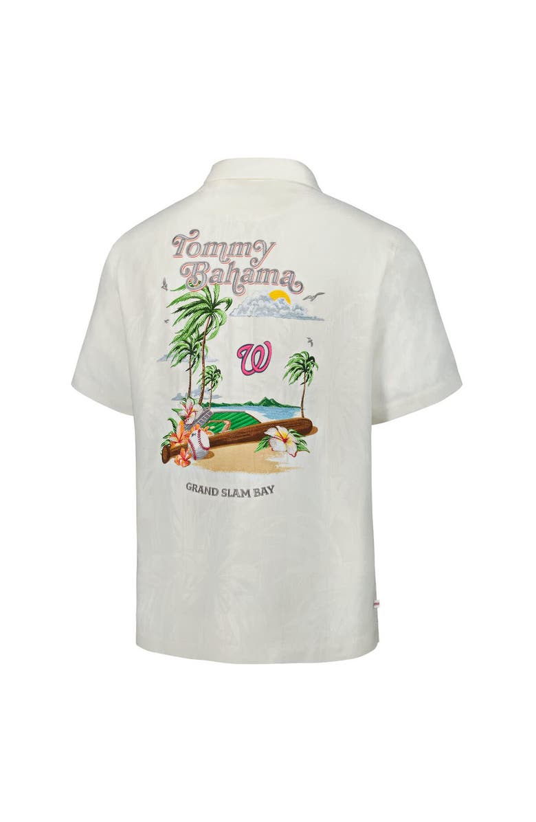 Tommy Bahama Men's Tommy Bahama  White Washington Nationals Grand Slam Bay Camp Button-Up Shirt, Alternate, color, White