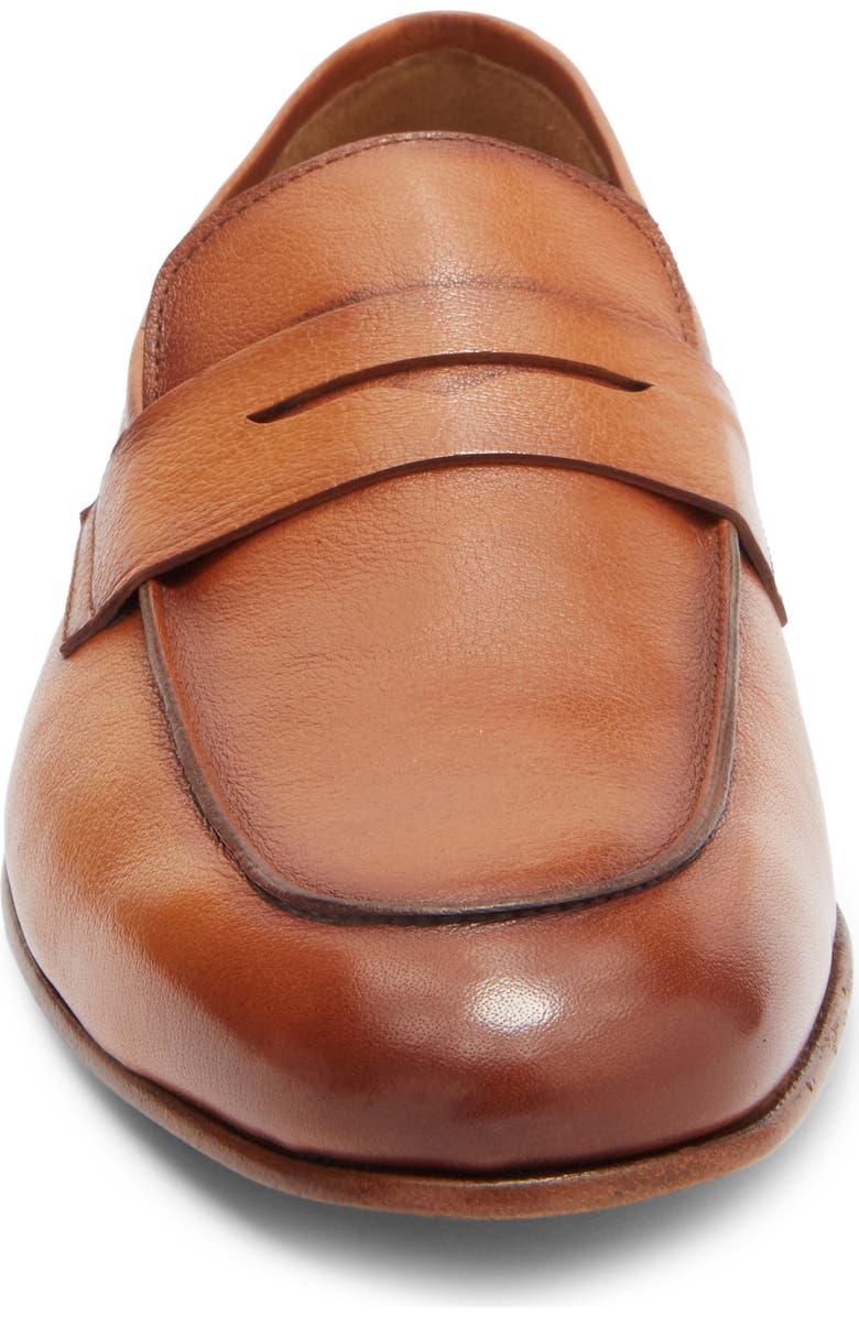 ANTONIO MAURIZI Penny Strap Loafer, Alternate, color, Cognac