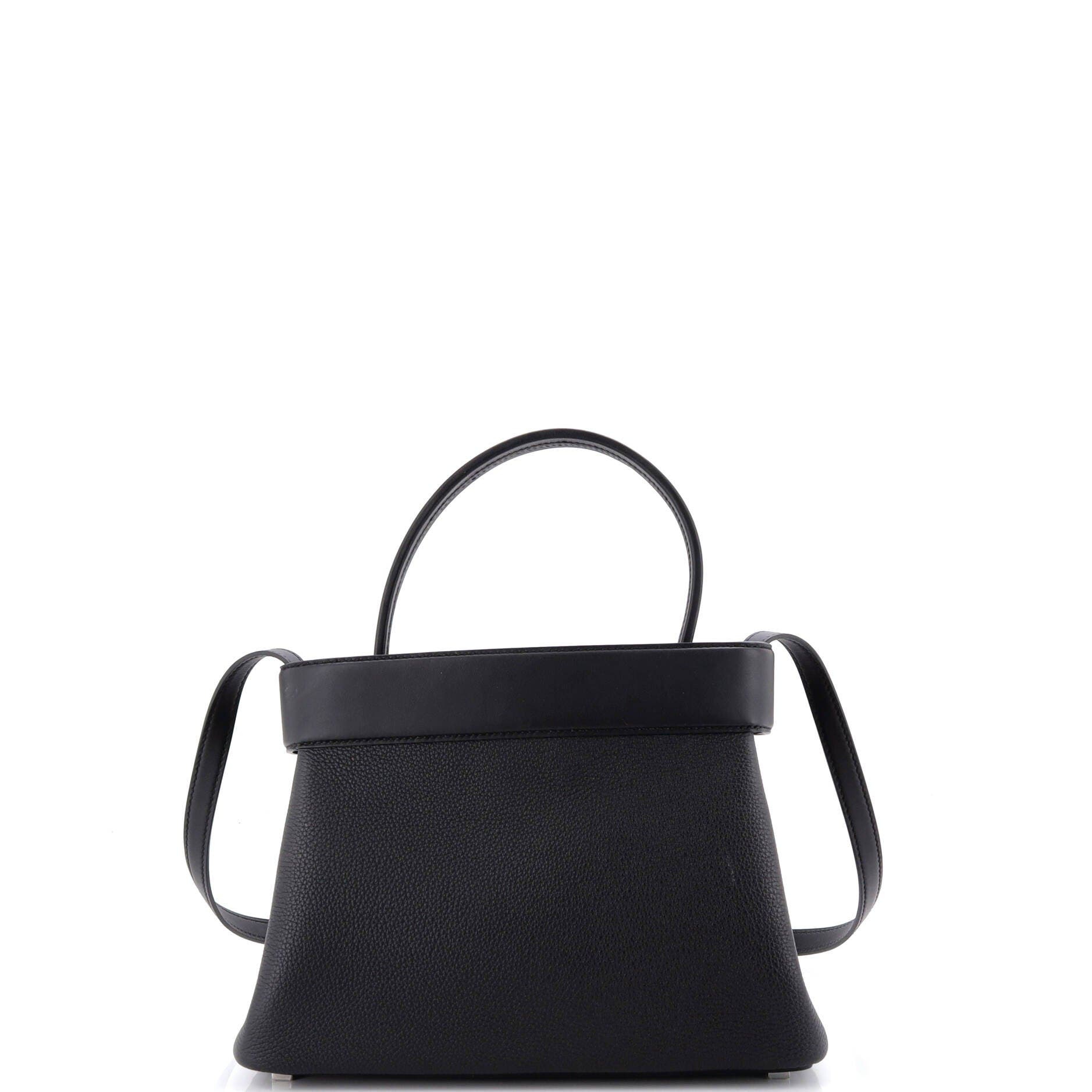 Pre-Owned Hermes Medor Handbag Togo, Alternate, color, Noir