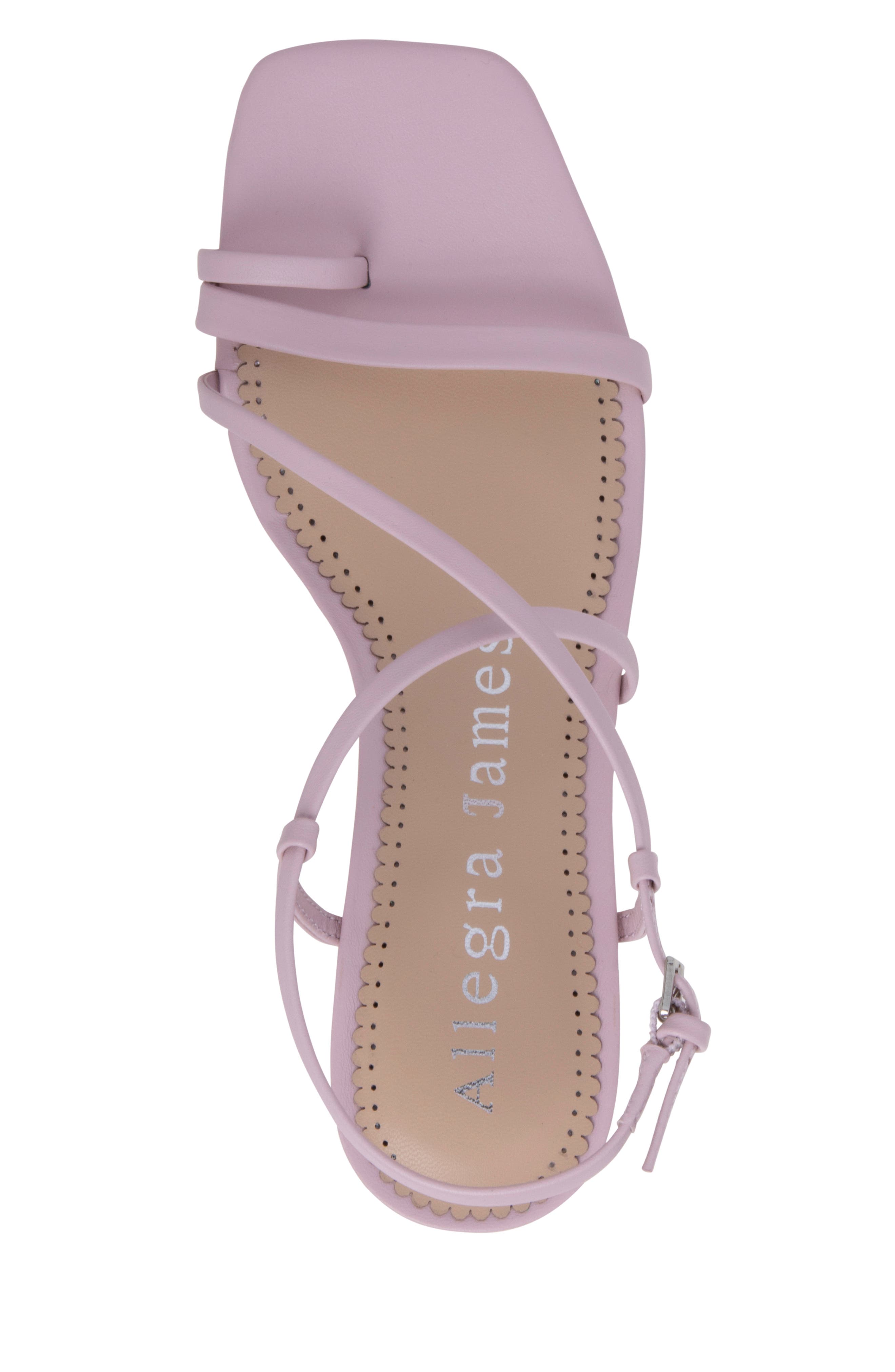 Allegra James Colette Leather Strappy Sandal, Alternate, color, 