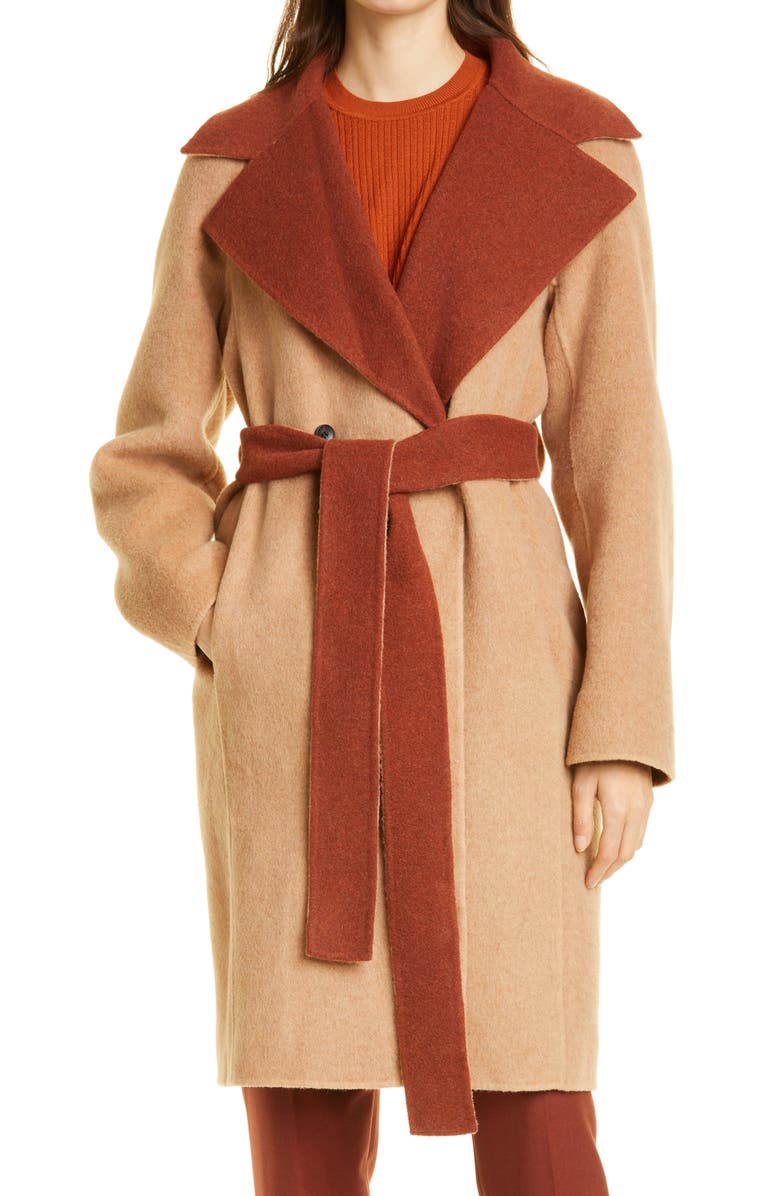 M.M.LaFleur The Cleo Reversible Wool Blend Coat, Alternate, color, 