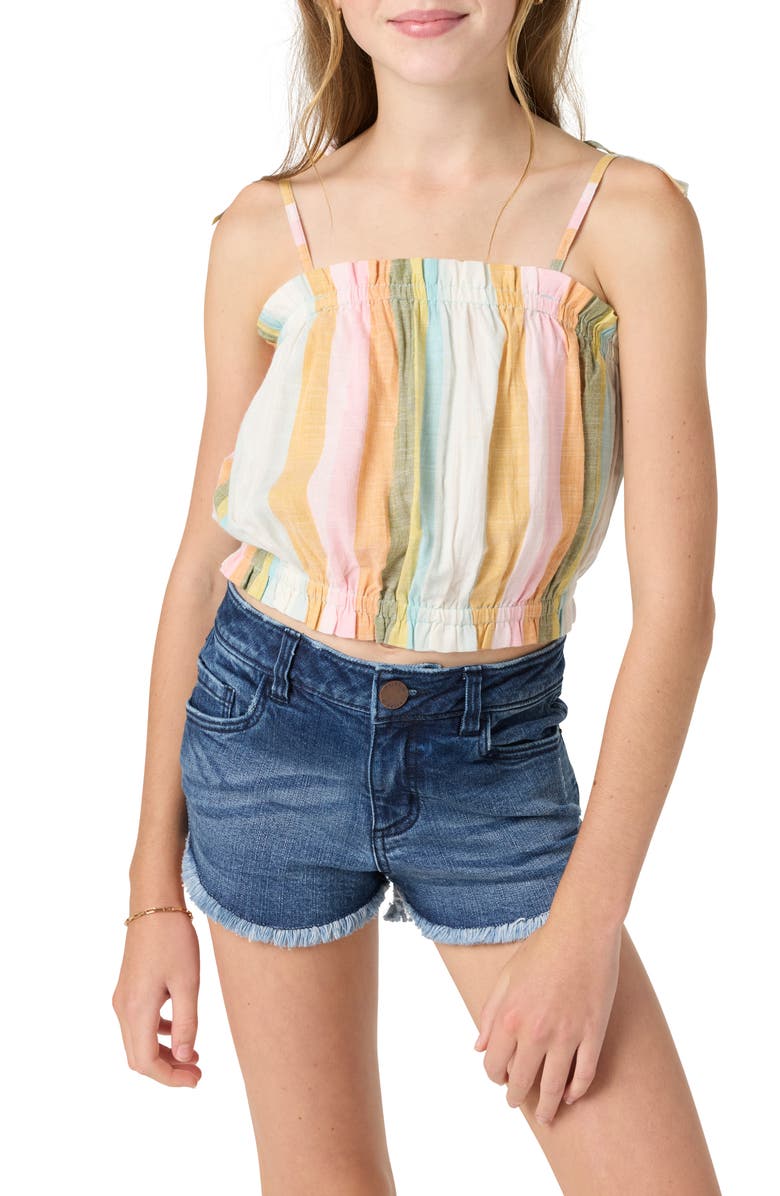 O'Neill Millie Ruffle Sleeveless Top, Main, color, 