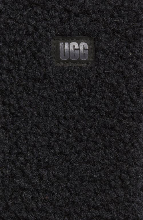 Ugg(r) Uggfluff Scalloped Mittens In Black