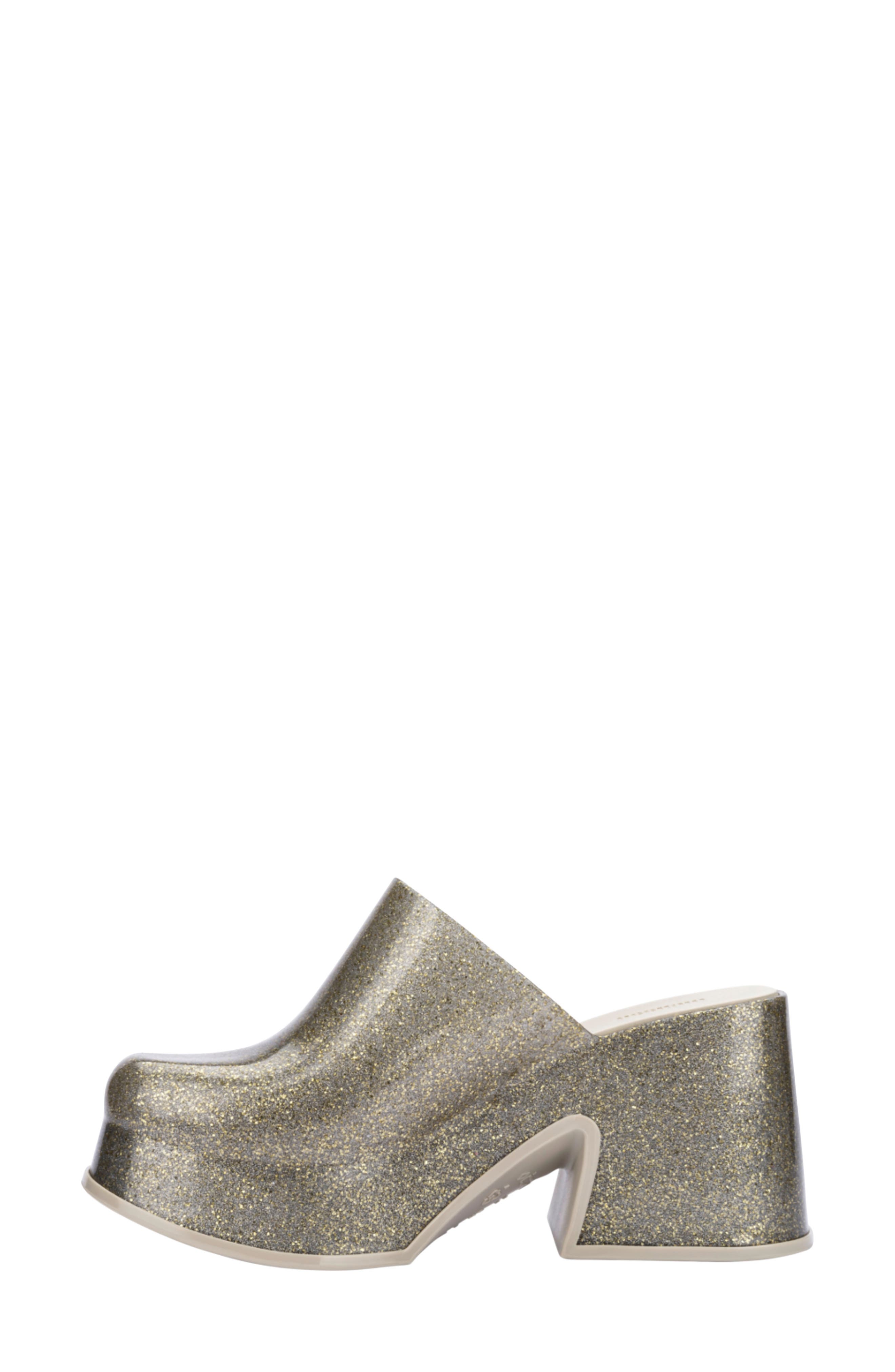 Mia Platform Mule, Alternate, color, GOLDEN GLITTER GLASS