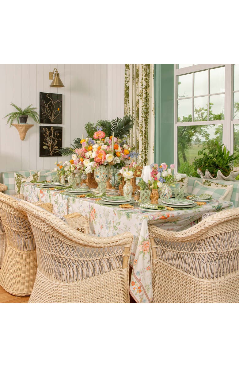 Mrs. Alice Jean Tablecloth, Alternate, color, Pink