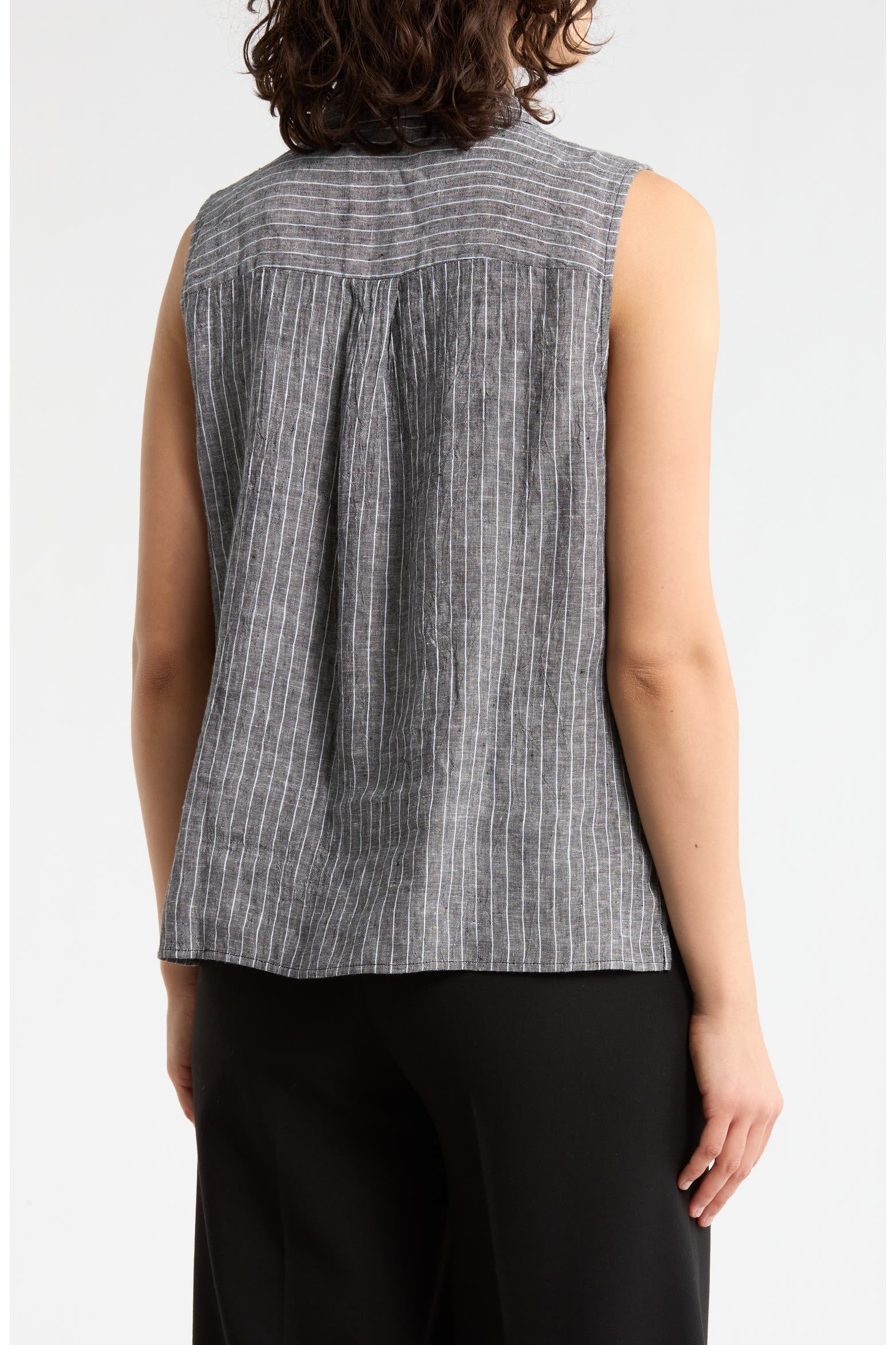 Clean Line N Rack Eileen Fisher Classic Collared Organic Linen Shirt (Women) | Nordstromrack