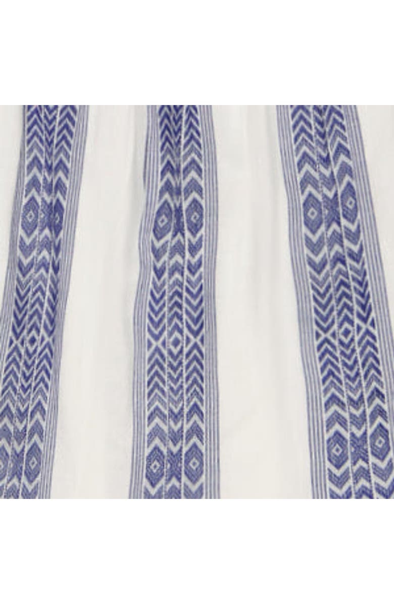 Mer St. Barth Daphne Flutter Sleeve Dress, Alternate, color, Navy Stripe