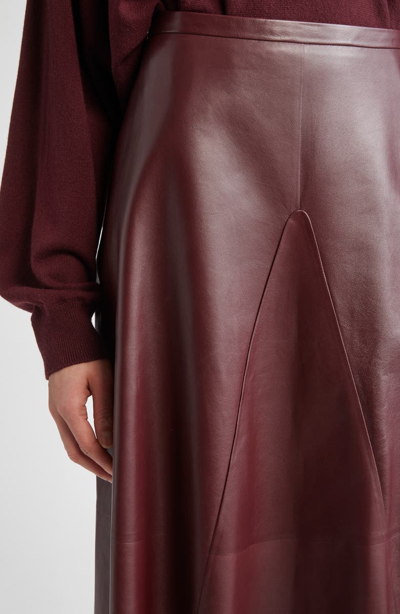 FFORME Selina Leather A-Line Skirt, Alternate, color,