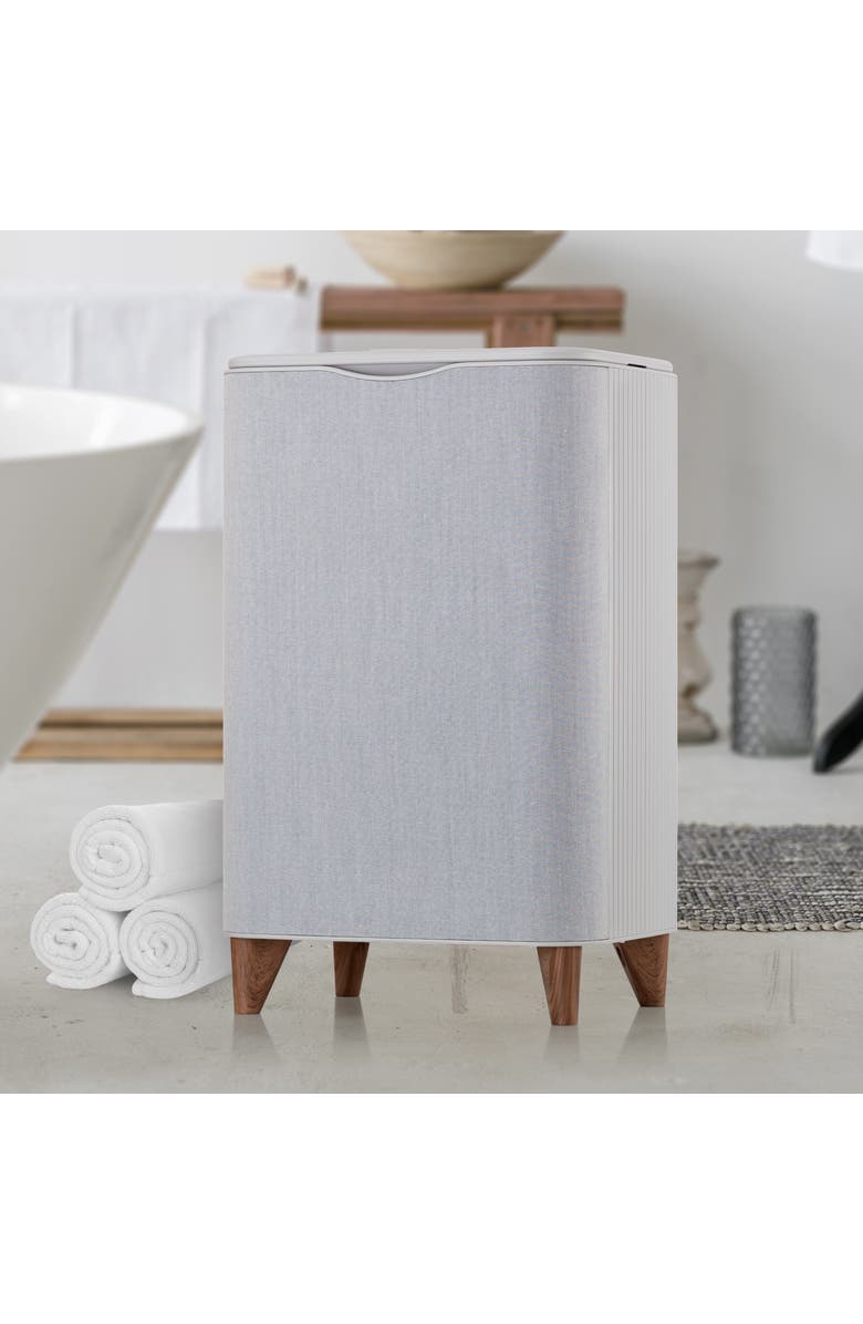 Zadro Fabric-Wrapped Modern Lux Towel Warmer, 24L Stainless-Steel Tub, Alternate, color, Gray