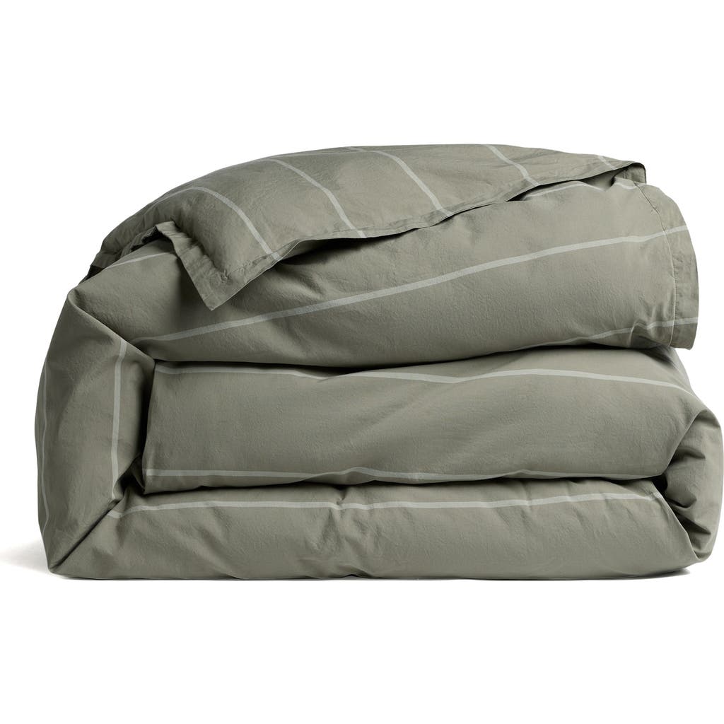 Parachute Percale Duvet Cover In Green