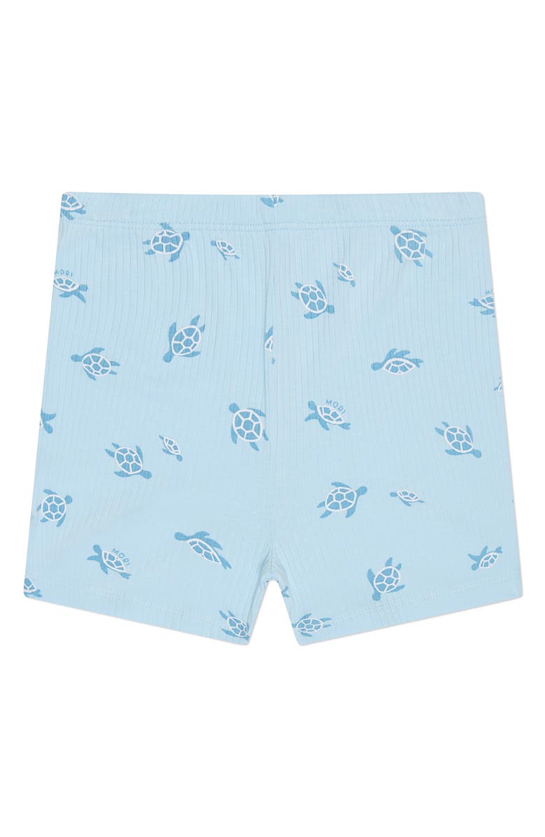 MORI Turtle Print Fitted Two-Piece Short Pajamas, Alternate, color, 