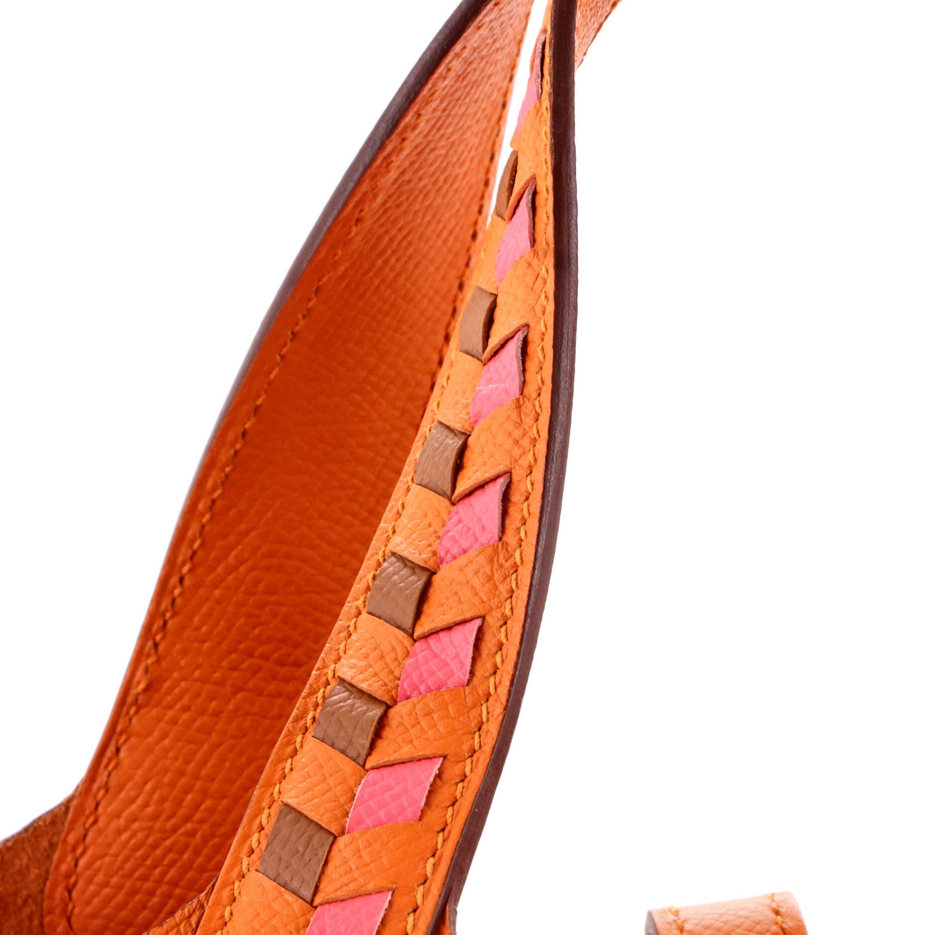 Picotin Lock Bag Tressage Epsom PM, Alternate, color, Orange