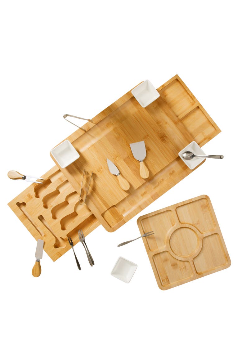 Rustic Inspirations 18-Piece Charcuterie Board Set, Main, color, Natural