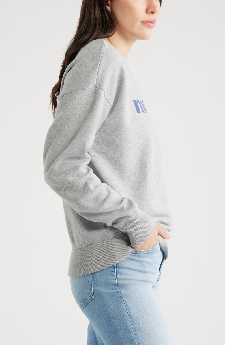 Caslon<sup>®</sup> Merci Graphic Sweatshirt, Alternate, color, Grey Heather