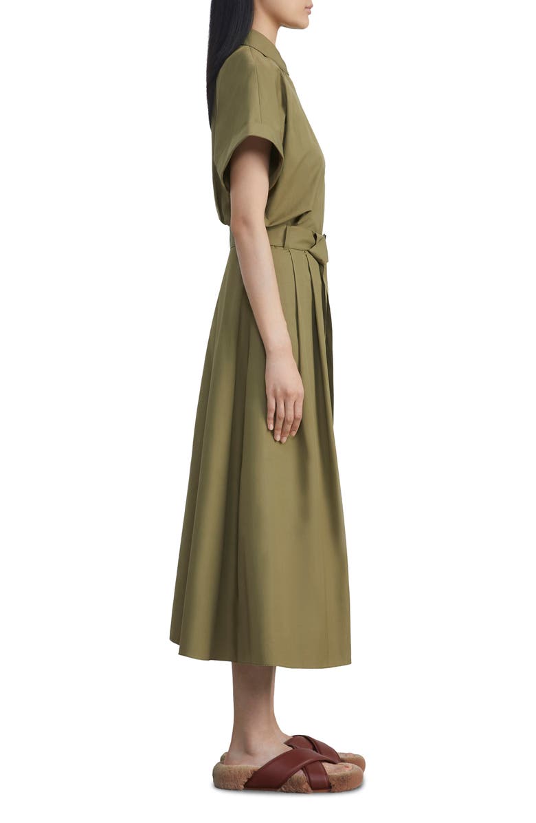 Lafayette 148 New York Upland Belted Cotton Poplin Shirtdress, Alternate, color, 