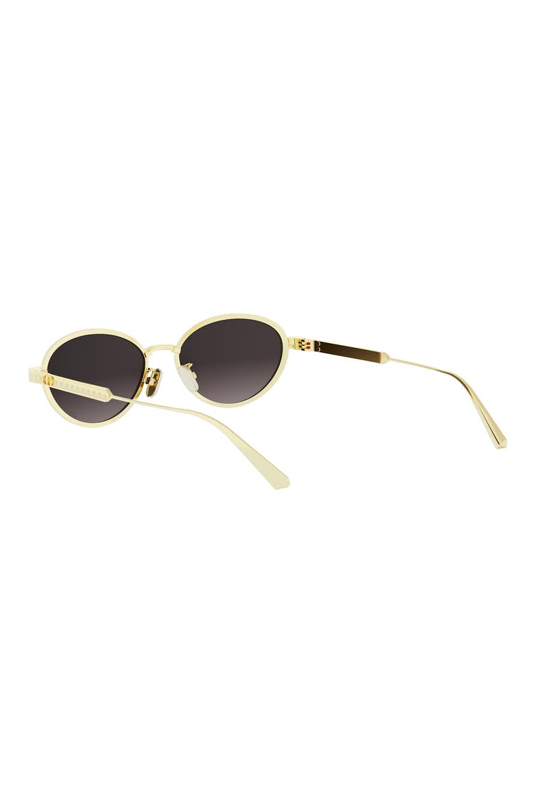 'DiorCannage R1U Oval Sunglasses, Alternate, color, SHINY GOLD / GRADIENT SMOKE