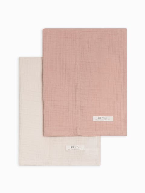 Organic 2-Pack Muslin Burp Cloths (Baby)