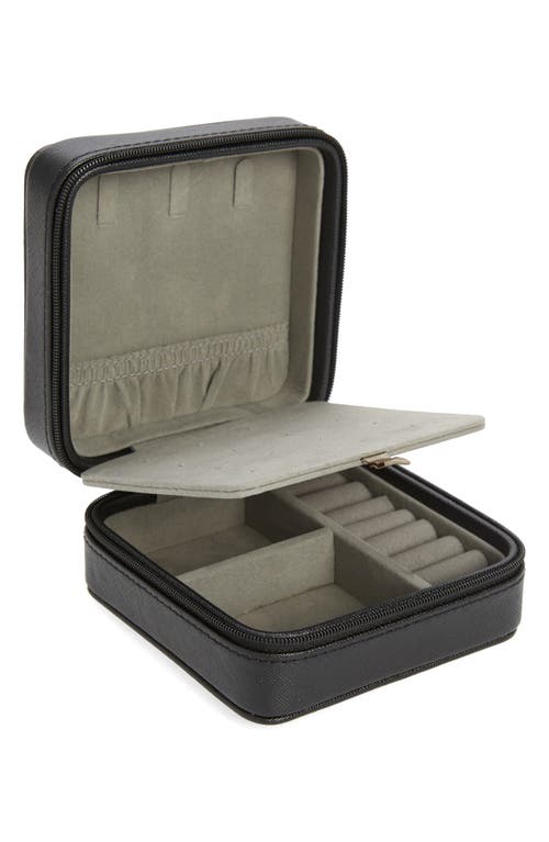 Nordstrom Initial Zip Square Jewelry Box In Multi