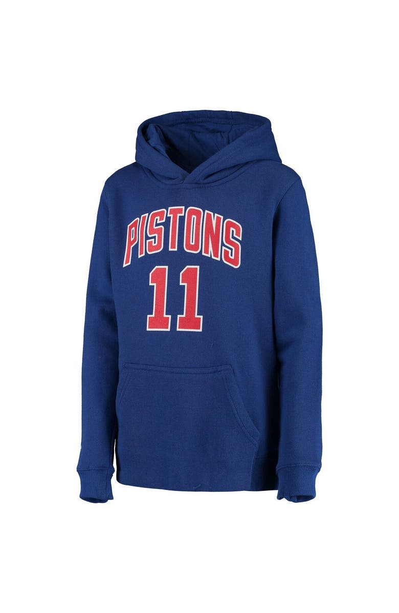 Mitchell & Ness Youth Mitchell & Ness Isiah Thomas Blue Detroit Pistons Hardwood Classics Name & Number Pullover Hoodie, Alternate, color, 