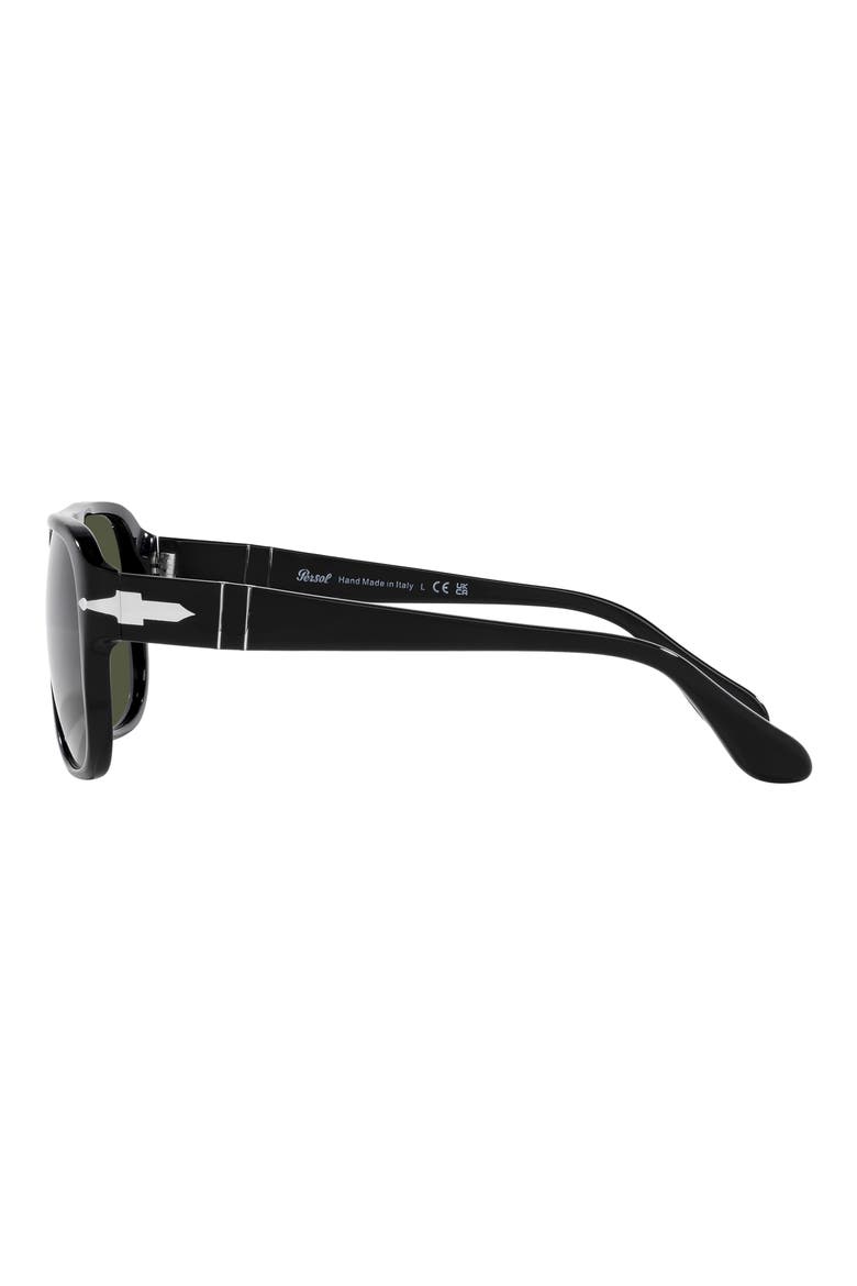 57mm Pillow Sunglasses, Alternate, color, BLACK