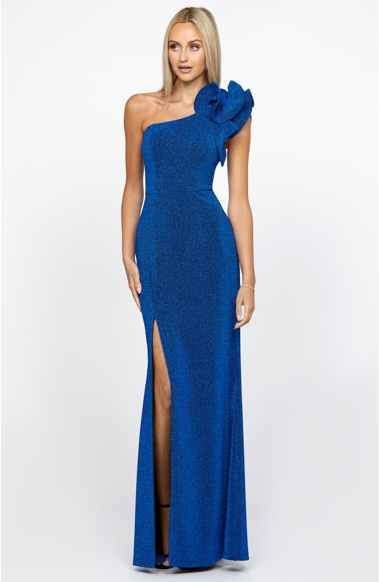 Bariano Kristi One Shoulder Gown, Alternate, color, 