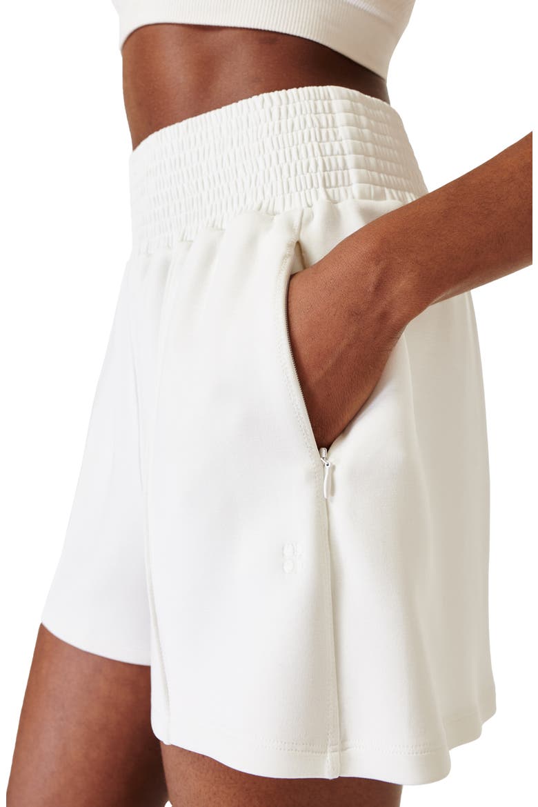 Sand Wash Cloud Weight Shorts, Alternate, color, LILY WHITE