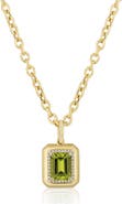 GOSHWARA Emerald Cut Pendant Necklace