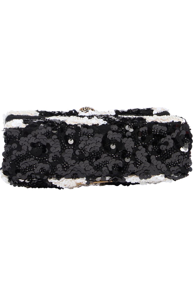 Kurt Geiger London Medium Kensington Sequin Convertible Shoulder Bag, Alternate, color, Black/ White