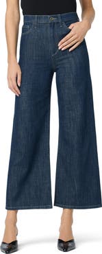 Joe's High Waist Ankle Wide Leg Jeans