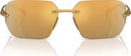 Prada 71mm Irregular Sunglasses