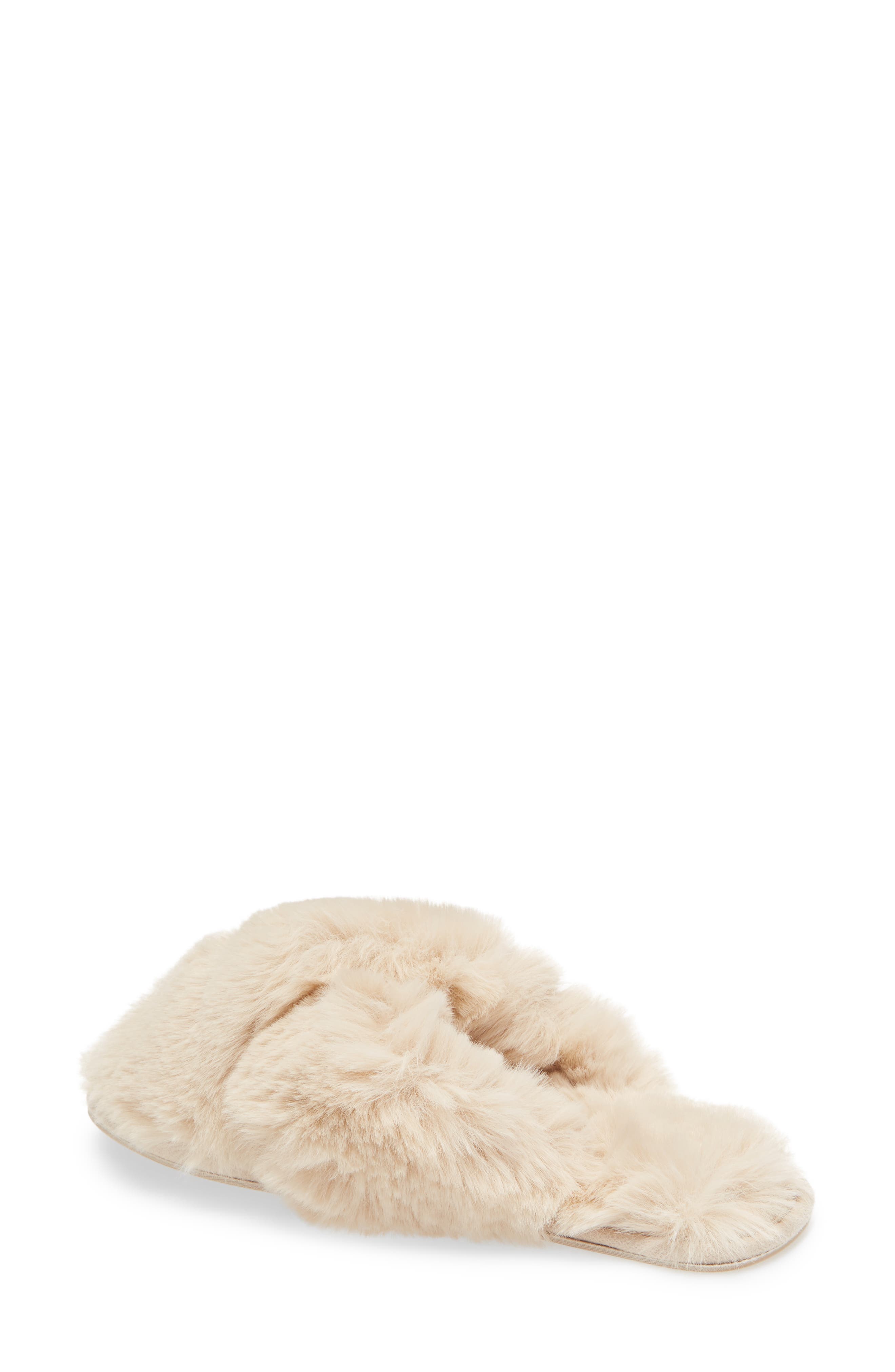 Joules Slumber Faux Fur Slipper, Alternate, color, 