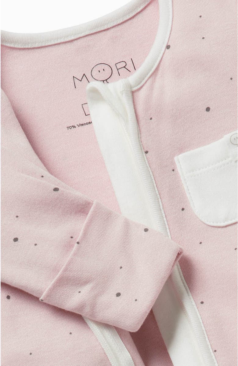 MORI Two Way Zip-Up Sleepsuit, Alternate, color, Stardust