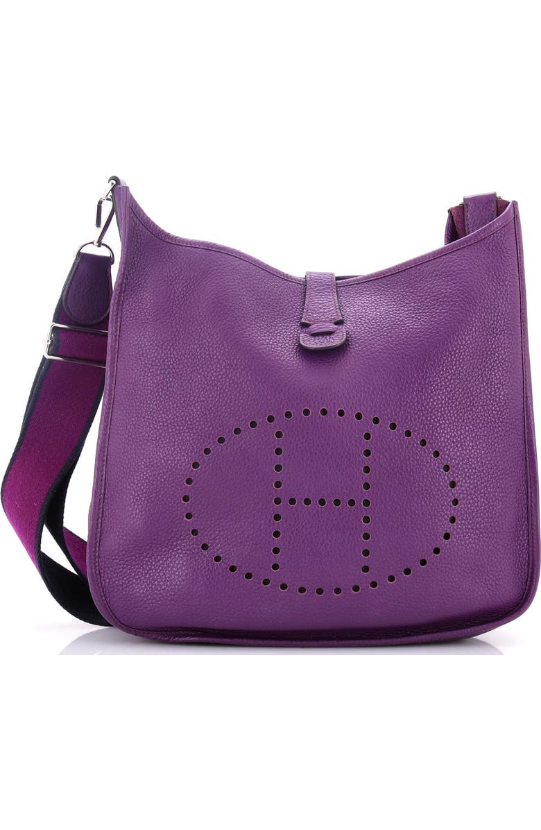 Pre-Owned Hermes Evelyne Bag Gen III Clemence GM, Main, color, Ultraviolet