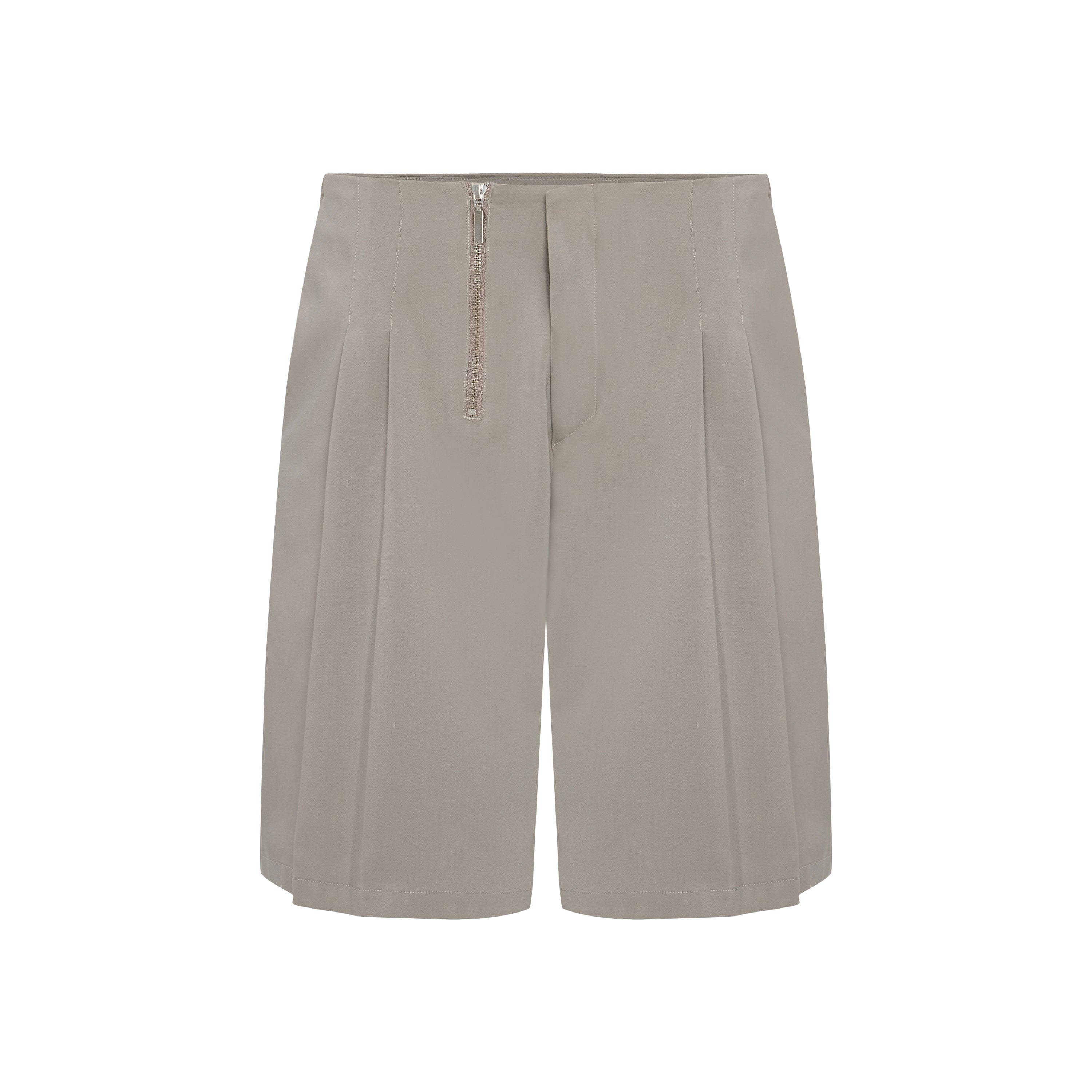 Cotton Woven Short With Zip