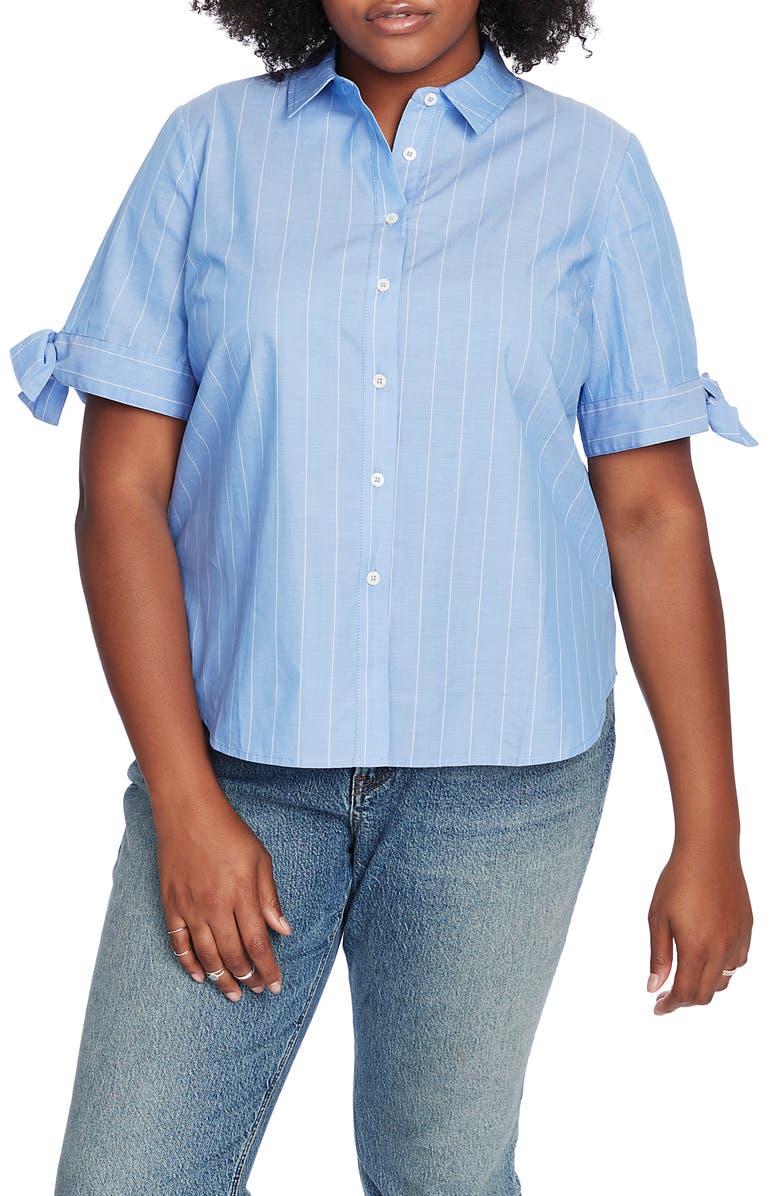 Court & Rowe Wider Yarn Dyed Stripe Shirt, Main, color, 