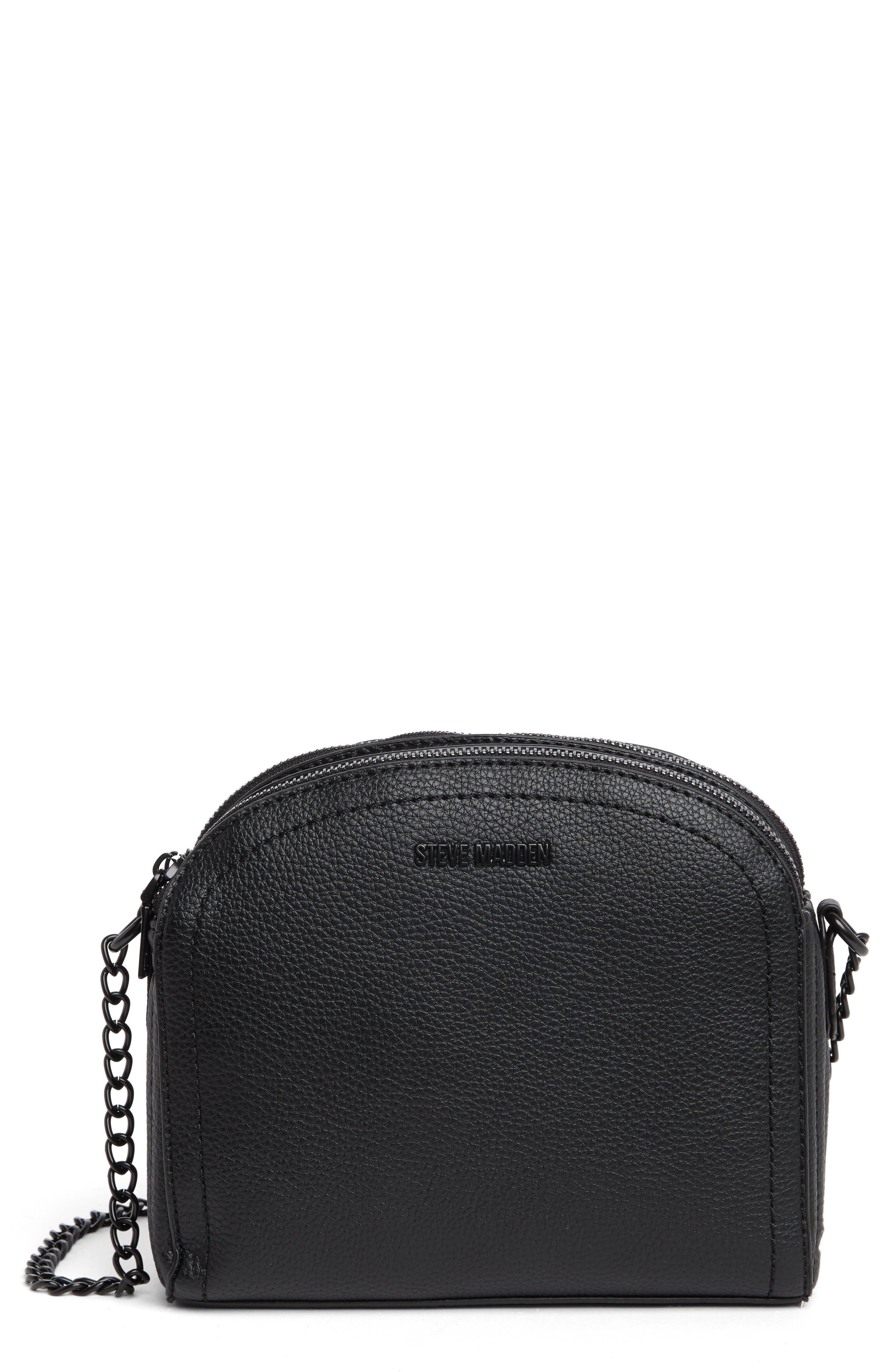 Steve Madden Dome Top Zip Crossbody Bag, Main, color, 