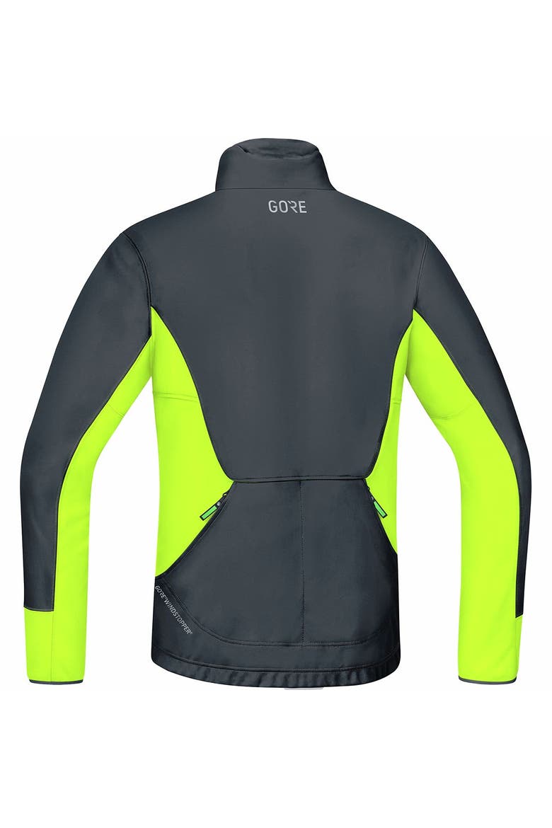 C5 Gore Windstopper Thermo Trail Jacket - Men's, Alternate, color, Black/Neon Yellow