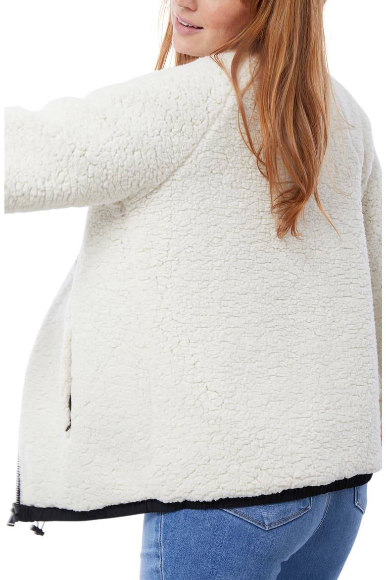 Ingrid & Isabel® Reversible Faux Shearling Maternity Jacket, Alternate, color, NATURAL BLACK
