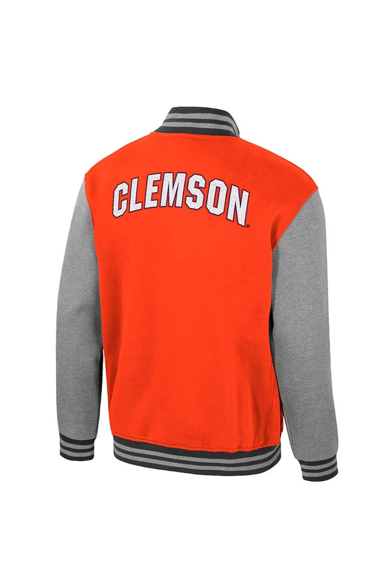 Men's Colosseum  Orange Clemson Tigers Ambi-Turner Full-Zip Varsity Jacket, Alternate, color, Orange