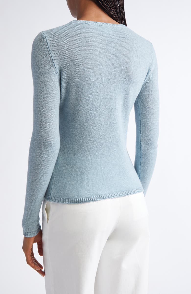 Eleventy Fine Gauge Cashmere Sweater, Alternate, color, Aqua