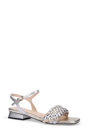 Ron White Barbra Ankle Strap Sandal In Metallic