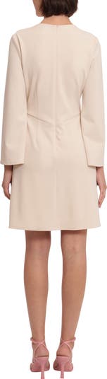 O-Ring Flare Long Sleeve Minidress