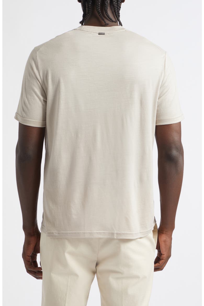 Solid Wool Jersey Crewneck T-Shirt, Alternate, color, 1985 CHAMPAGNE