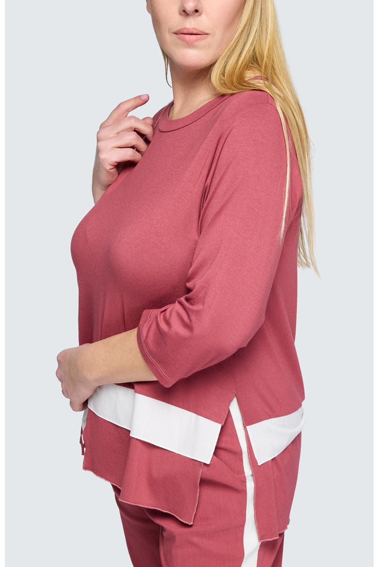 Isla Viscose Jersey Tunic, Alternate, color, Dry Rose