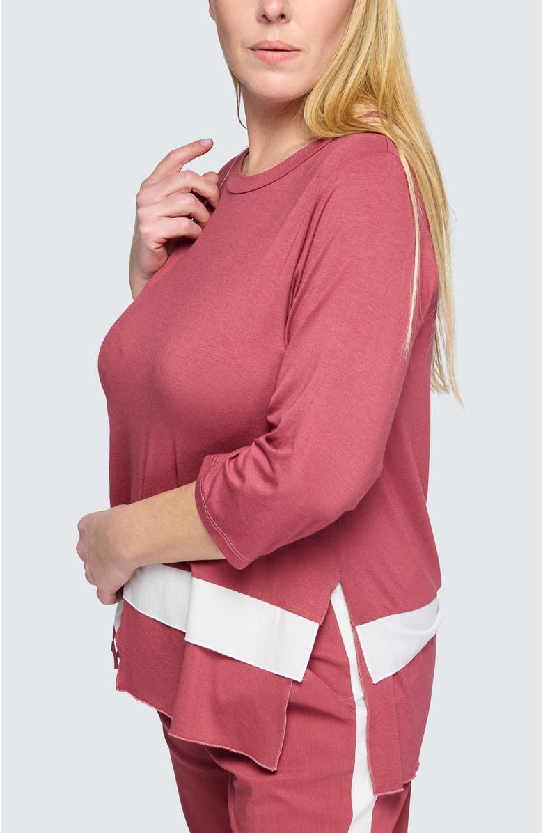 LUUKAA Isla Viscose Jersey Tunic, Alternate, color, Dry Rose