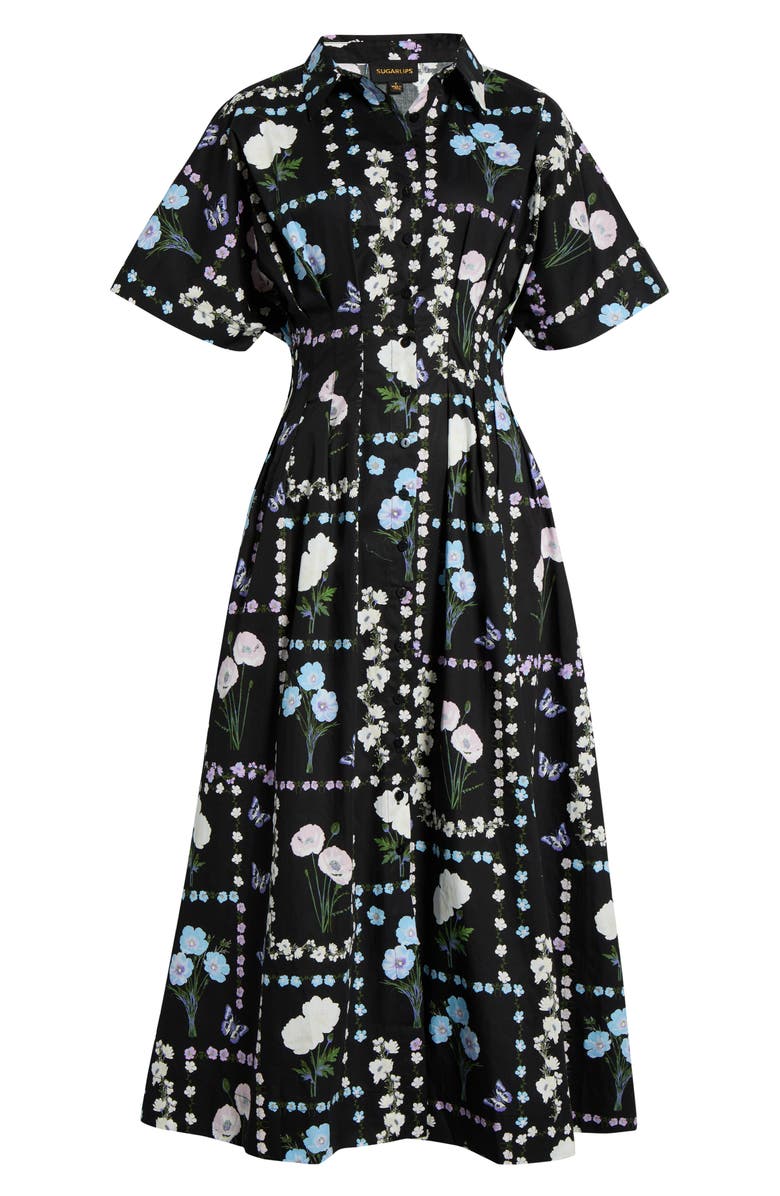 SUGARLIPS Wilderra Pleated Midi Dress, Main, color, 