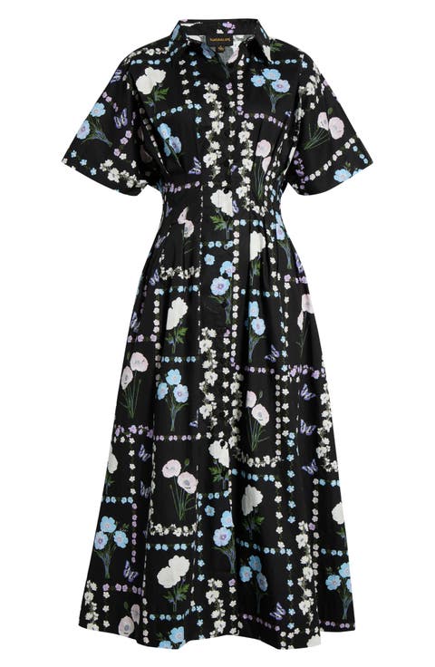 Wilderra Pleated Midi Dress