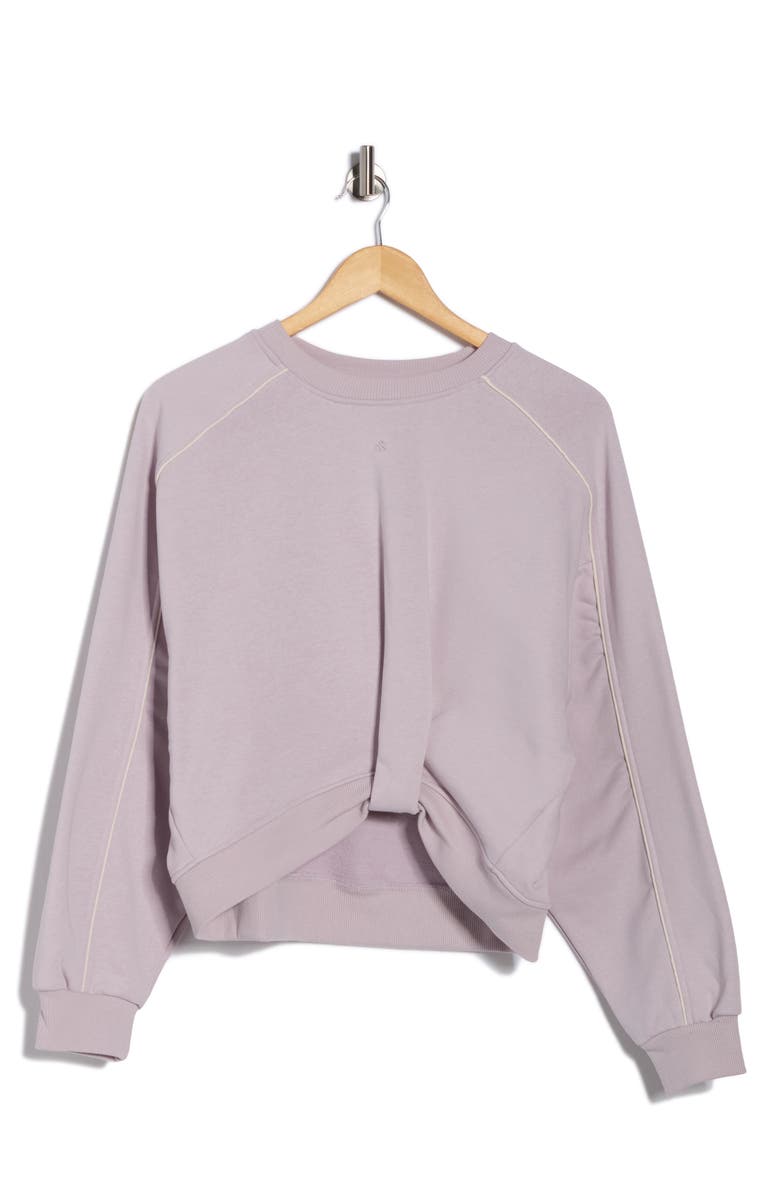 Scotch & Soda Piped Crewneck Sweatshirt, Main, color, Iris